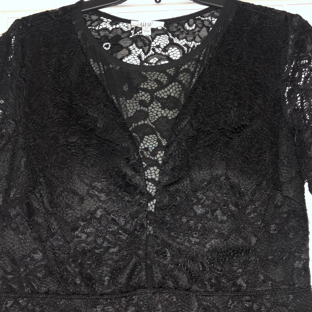 Juniors Black Lace Dress